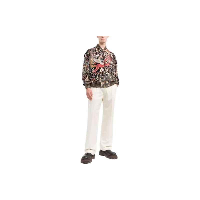 ETRO Paisley Pattern Zipped Bomber Jacket-2