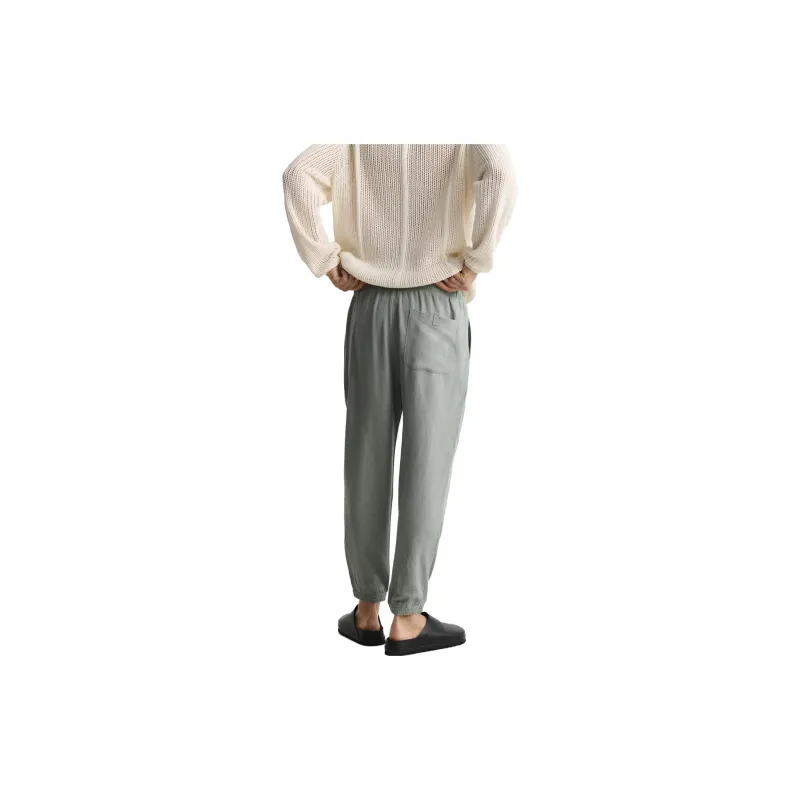 ZARA Casual Pants Men Green-3