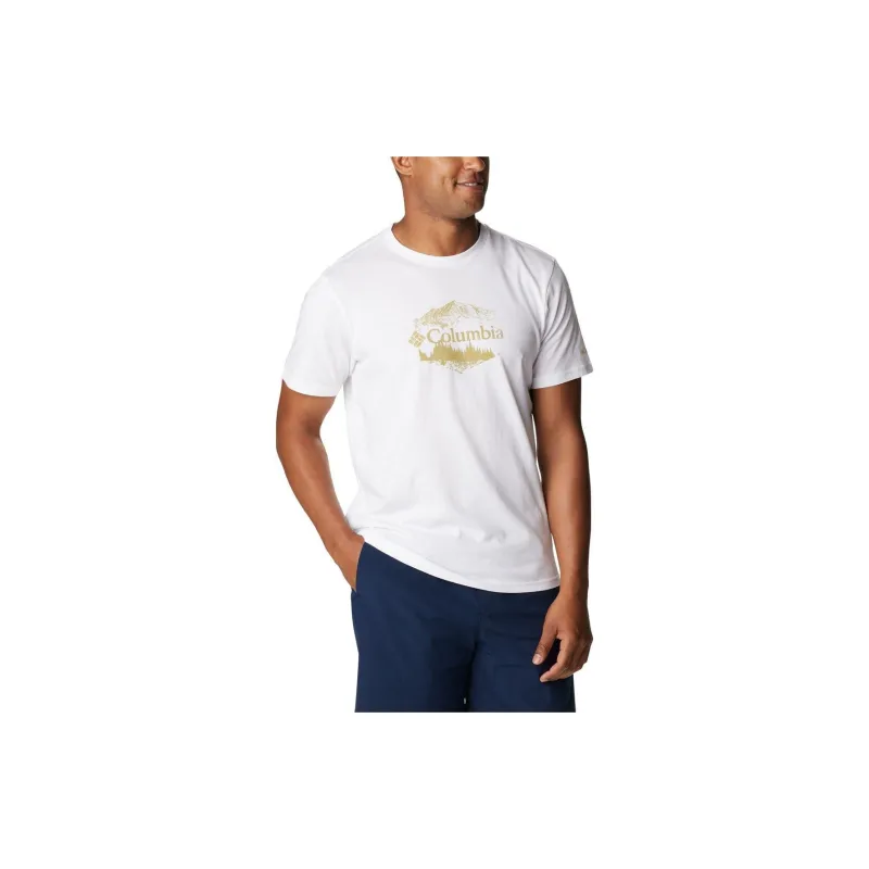 Columbia Bluff Mesa II Graphic S/S T-Shirt Men's White-2