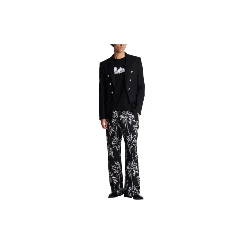 BALMAIN Signature Printed T Shirt-1