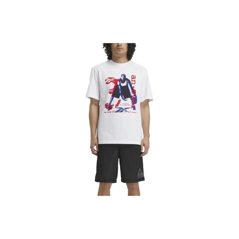 Reebok ALLEN IVERSON Collection BB IVERSON GRAPHIC TEE T Shirt Men's White-2