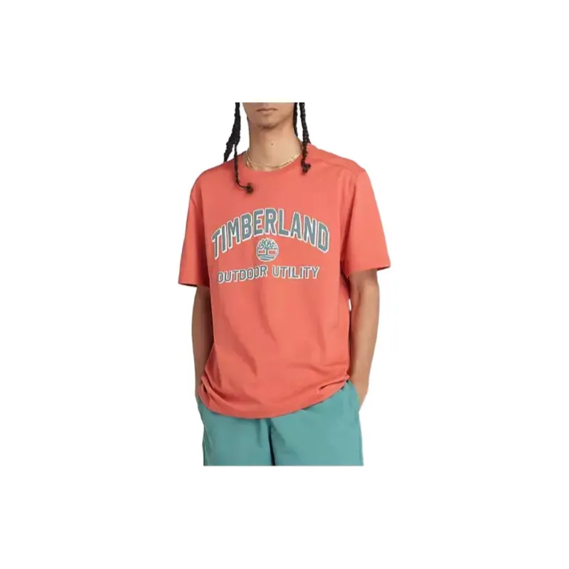 Timberland Outdoor Utility Short Sleeve Graphic T-Shirt T-Shirt Men's Orange-2