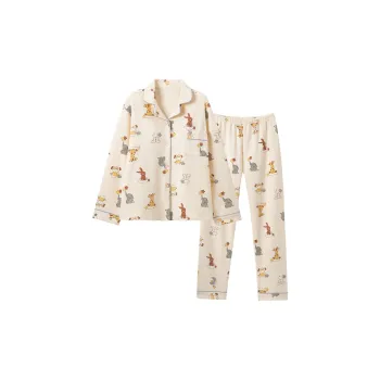 OUSHIBO Pajama Set Women's Apricot