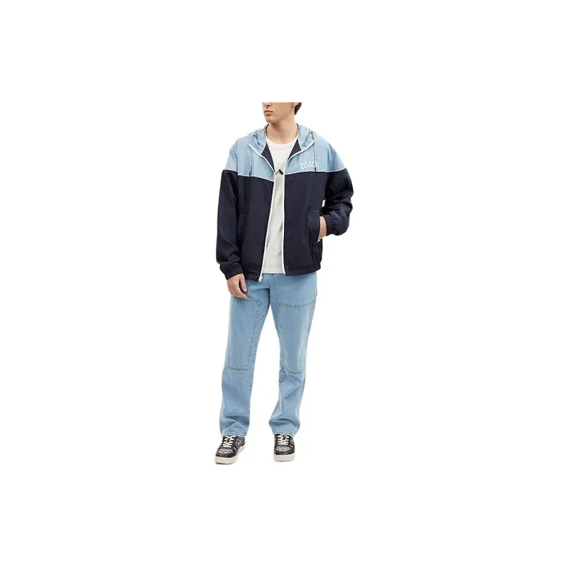 COACH SS24 Jackets Coats Men's Mixed Blue-1