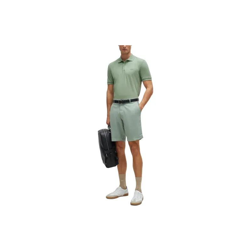 HUGO BOSS Logo embroidered Cotton Polo Shirt-1
