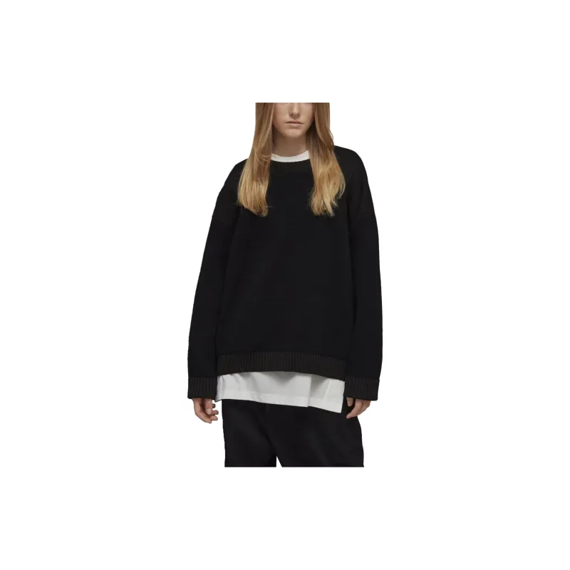 Y 3 Ribbed knit Panelled Jumper-4