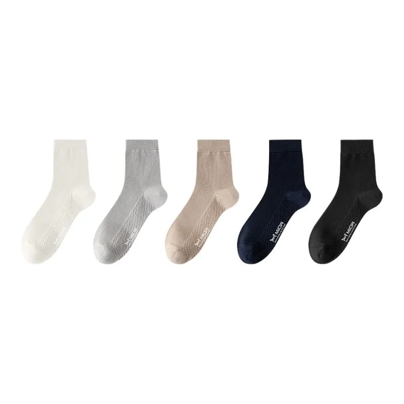 MIIOW Mid Calf Socks Men's 5 Pack-15