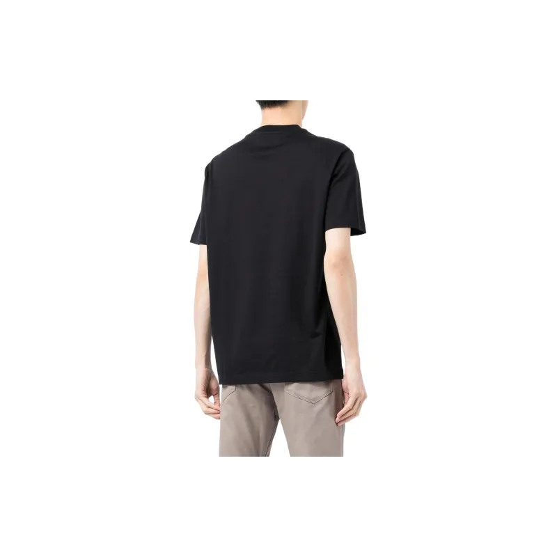EMPORIO ARMANI Logo Jacquard Crewneck T Shirt-3