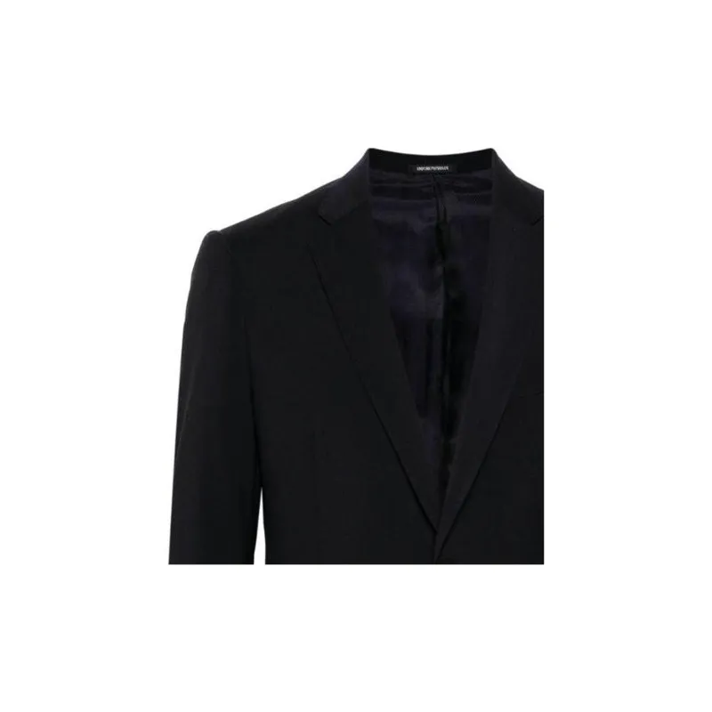 EMPORIO ARMANI SS24 Business Suit Coat Men's Marine Blue-5
