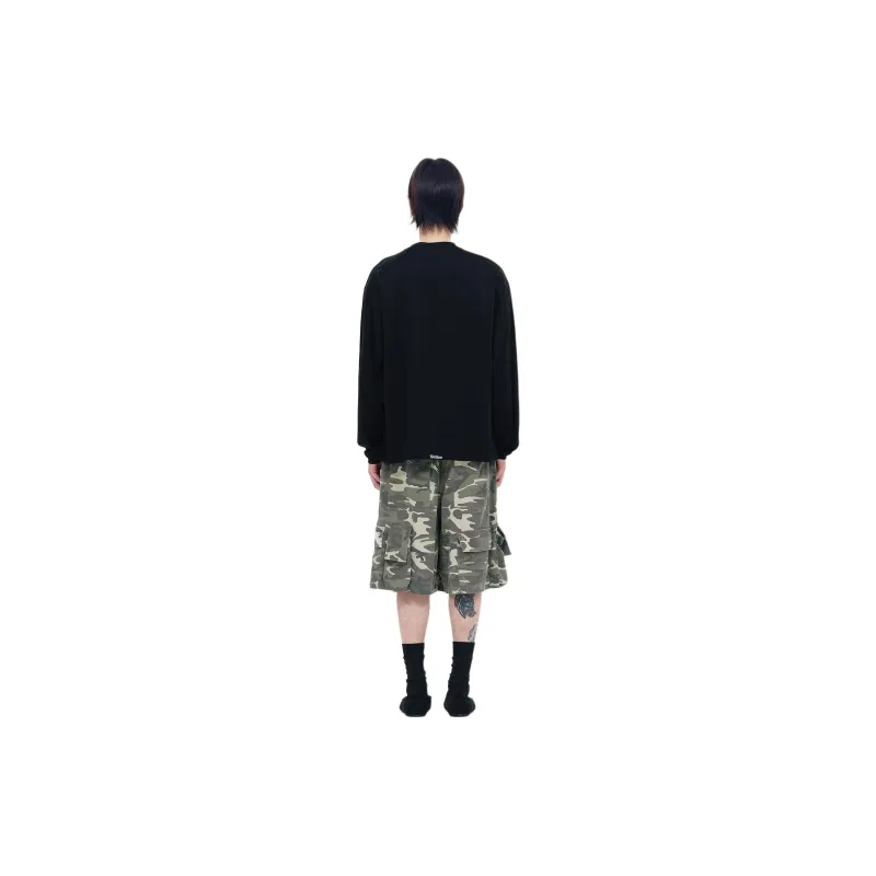 WE11DONE SS24 T Shirt Unisex Black-3