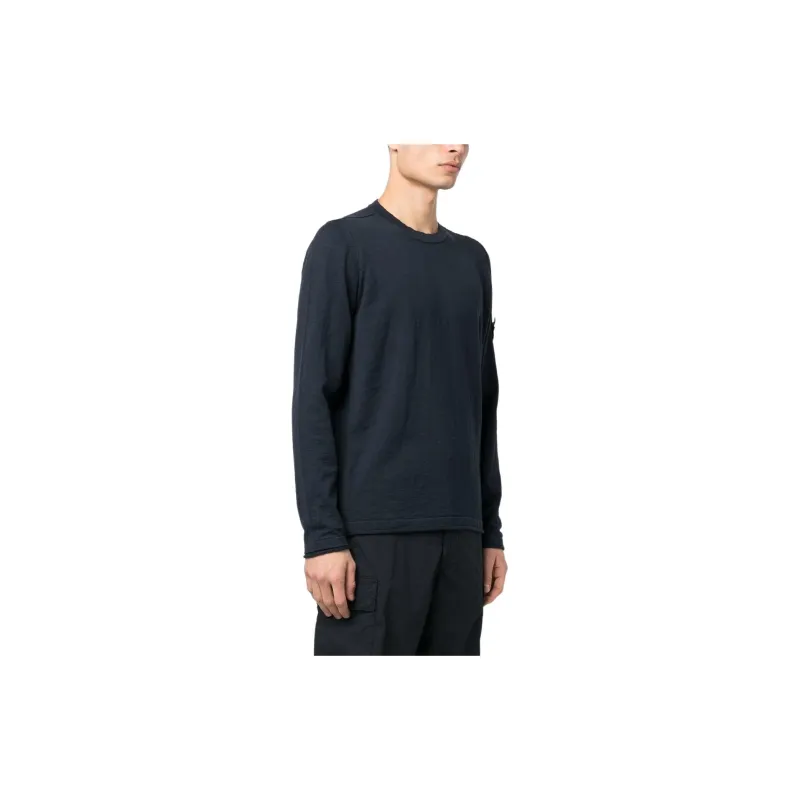 STONE ISLAND Logo Patch Crewneck Jumper-4