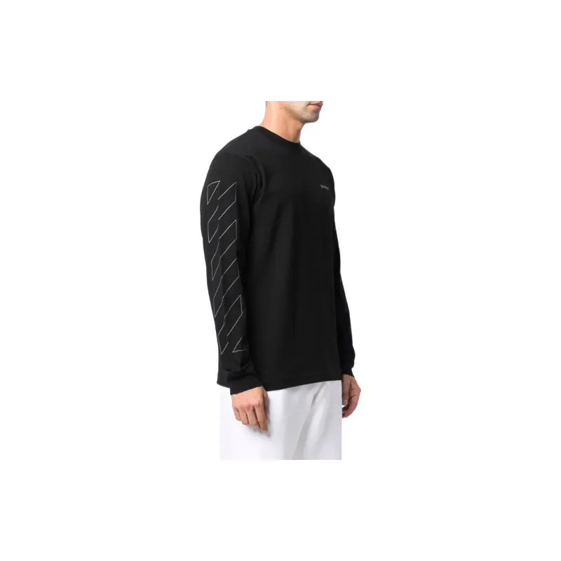 OFF WHITE Diag Outline Long Sleeve T shirt-3