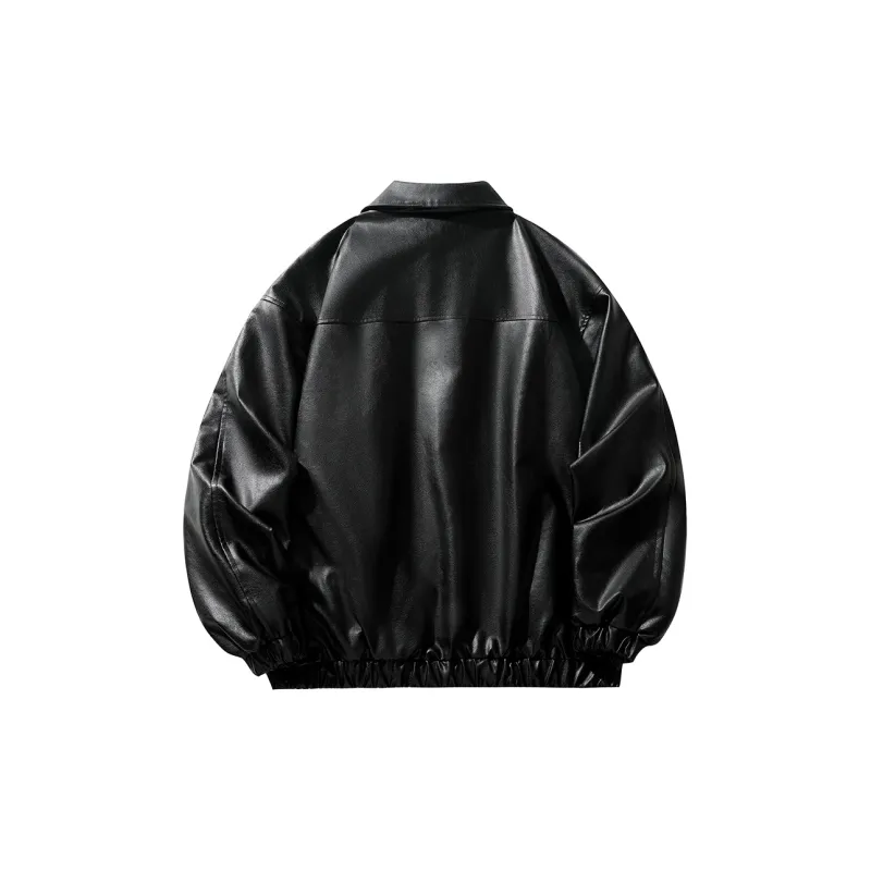 GWAF Leather Jacket Unisex Black-1