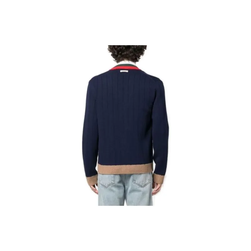 GUCCI SS23 Knitwear Men's Dark Blue-3