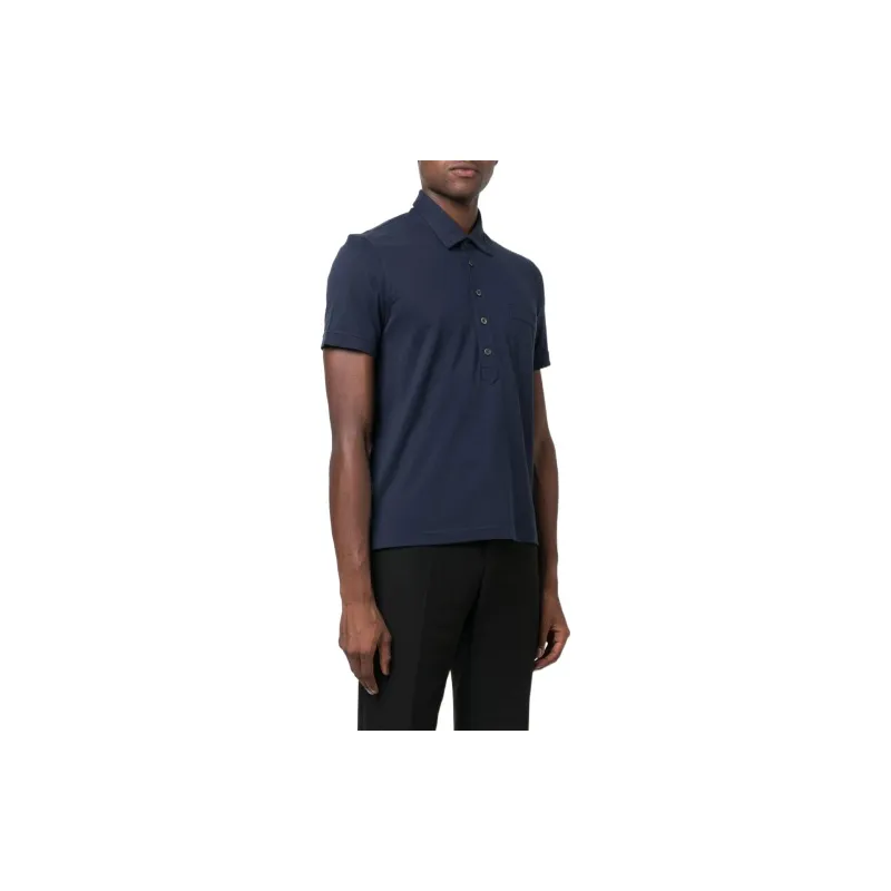TOM FORD Polo Shirts Men Navy Blue-3