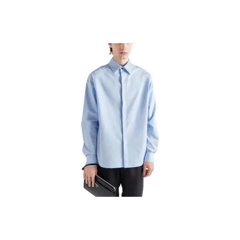 PRADA FW22 Shirt Men's Sky Blue-1