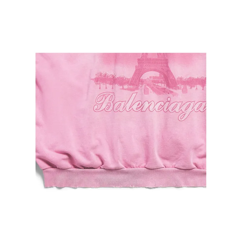 Balenciaga Sweatshirt Loose Fit Unisex Light Pink-2