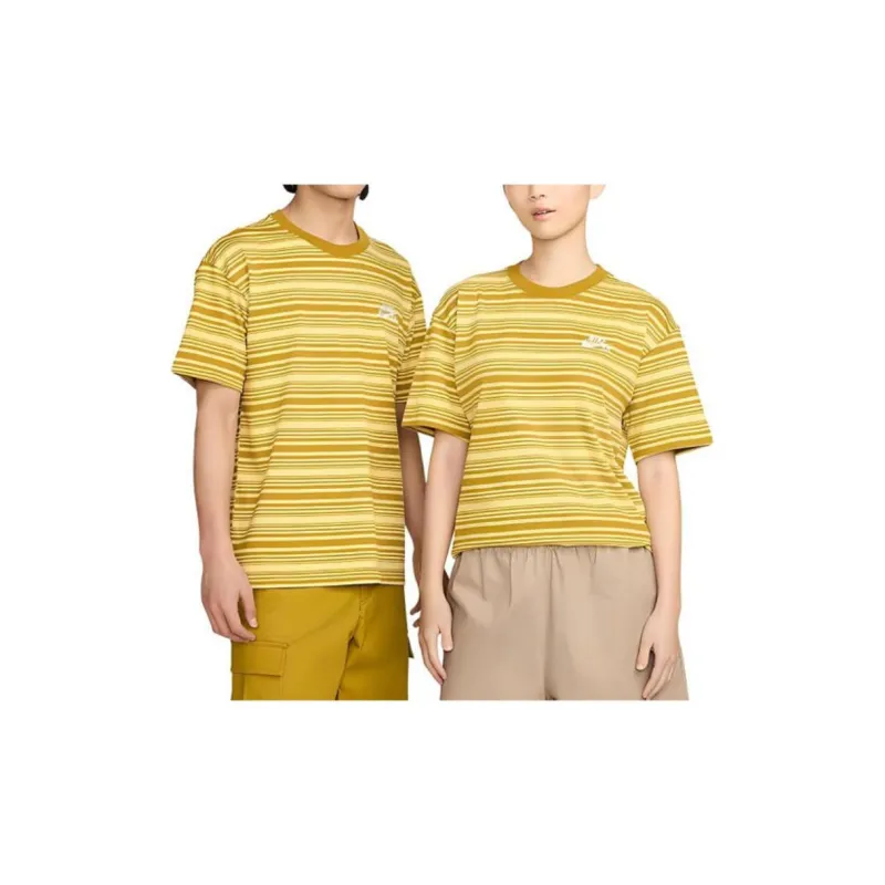 Nike T Shirts Unisex Gold-5