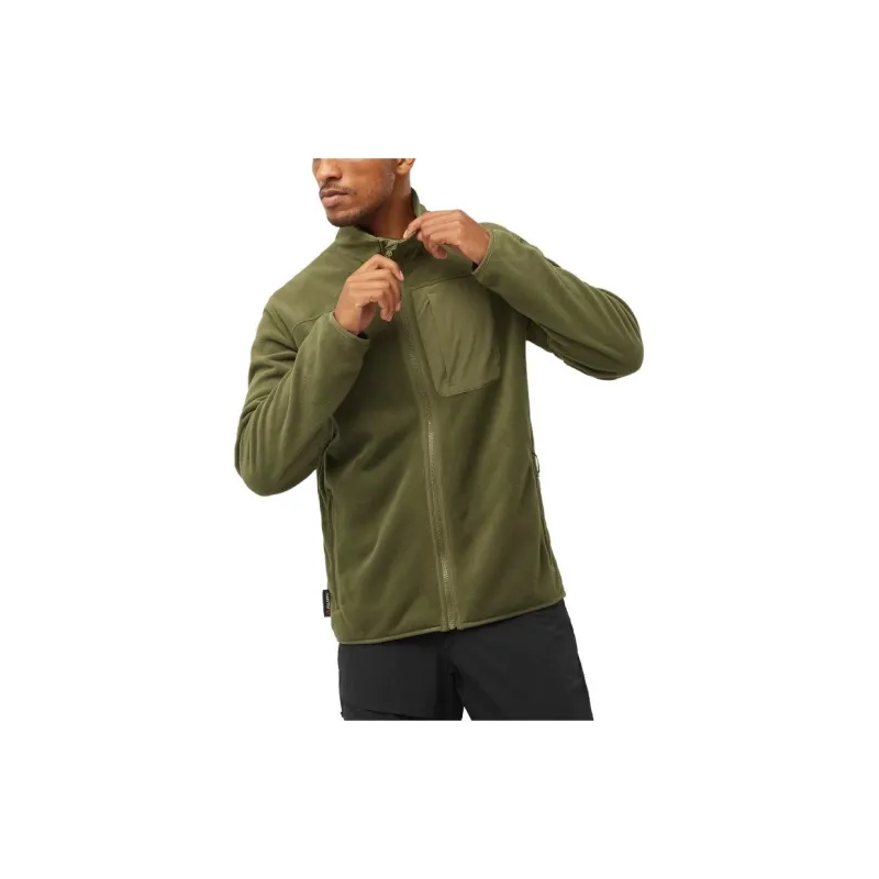 SALOMON Outline Polartec Jackets Men Green-1