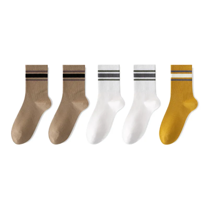 Lan Miao Mid Calf Socks Men's 5 Pack-8