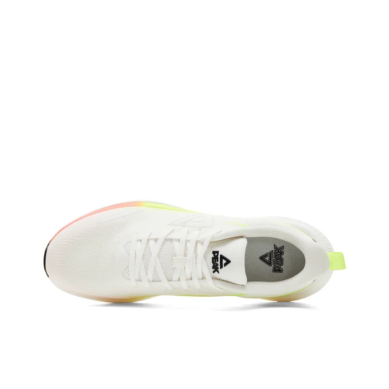 PEAK Running Shoes Men Low Top White Yellow Purple-3