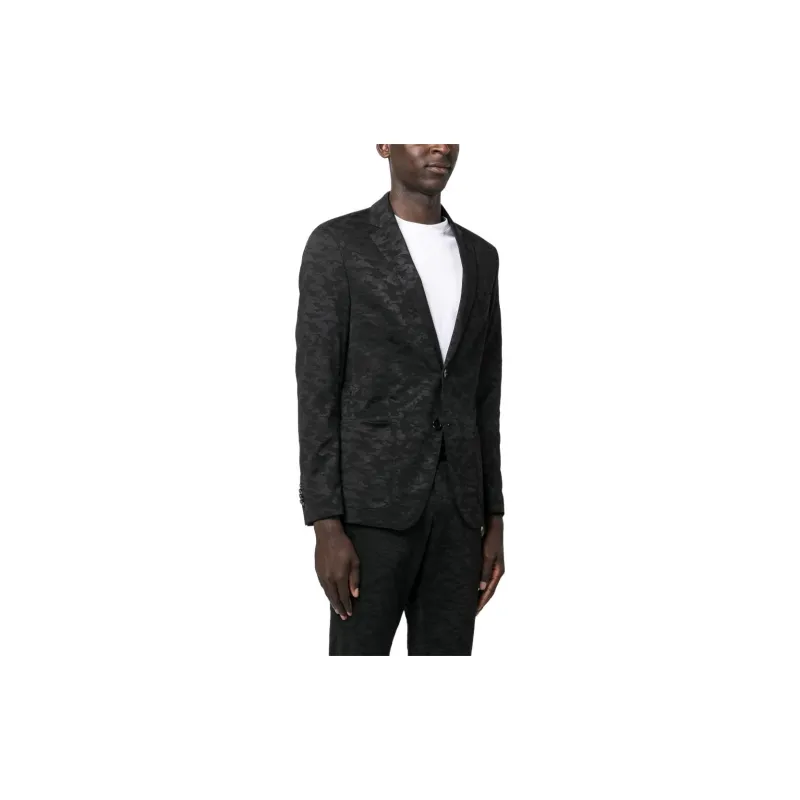 KARL LAGERFELD / Karl Lagerfeld Jeans Patterned-jacquard Single-breasted Blazer-3