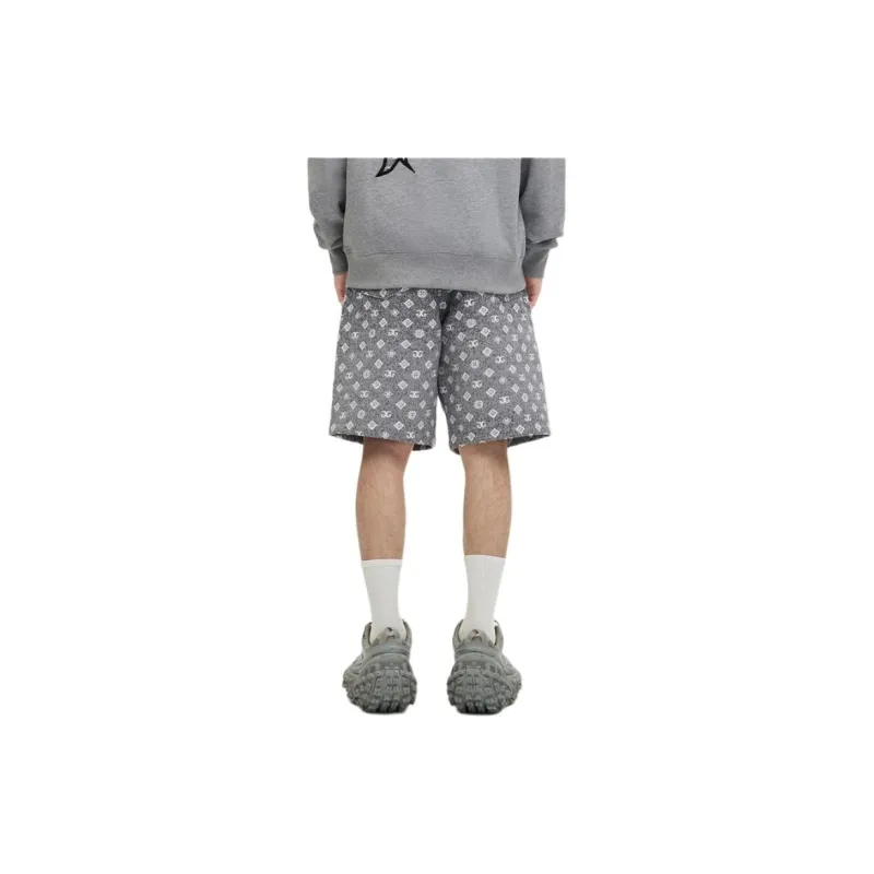 GXG Casual Shorts Men's Gray White-2