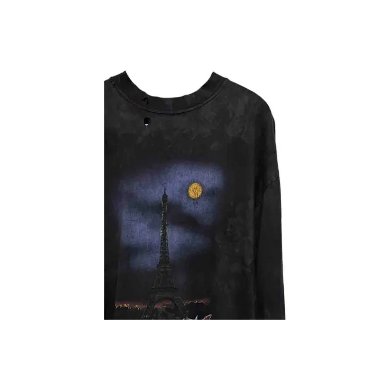 Balenciaga FW23 T Shirt Loose Fit Style Unisex Black-6
