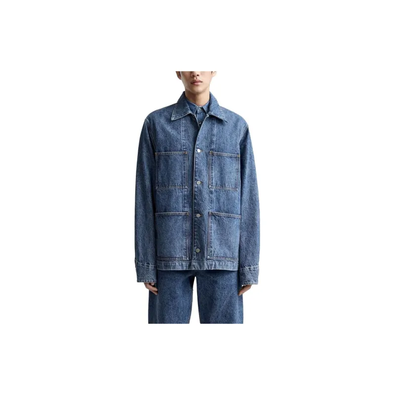 ZARA x STUDIO NICHOLSON Denim Jacket Men's Dark Blue-1