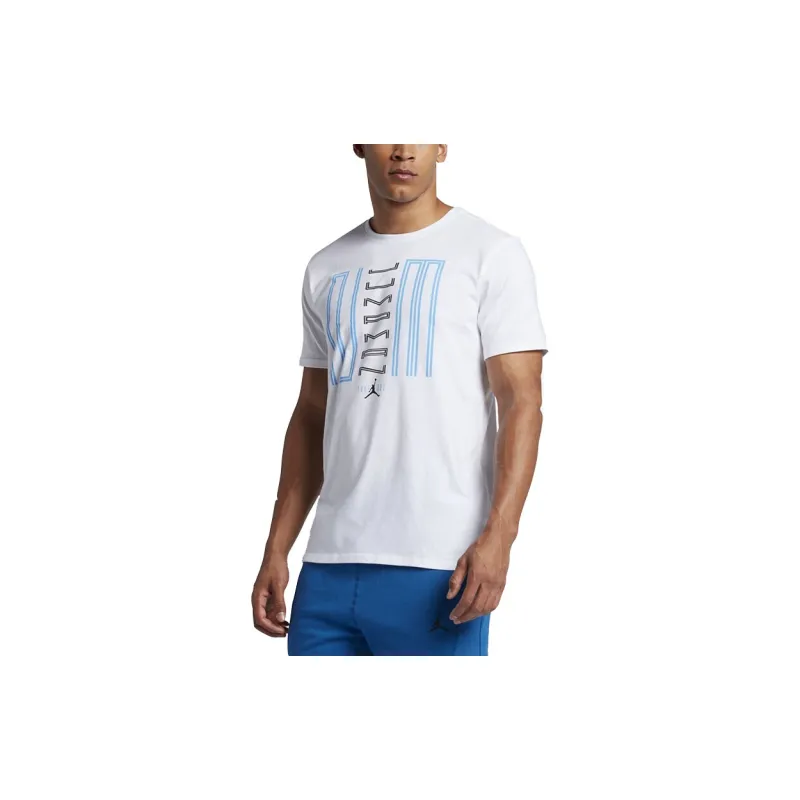 Jordan T Shirts Men White-2