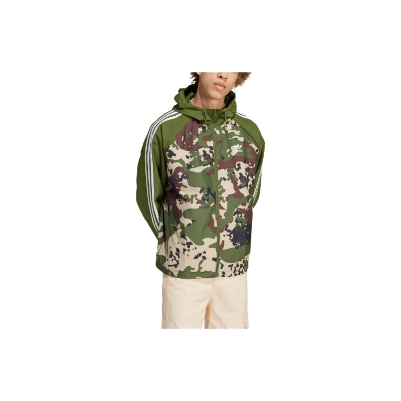 Adidas Originals WINDBREAKER CAMO Jackets Coats Men's Wild Pine-1