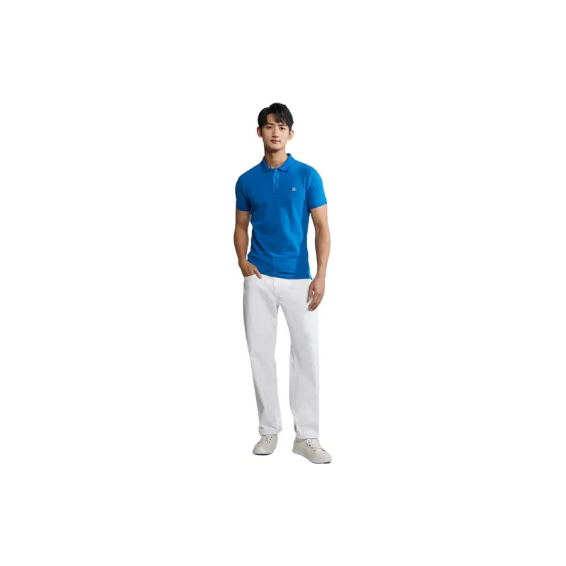 CALVIN KLEIN Polo Shirt Men's Blue-1