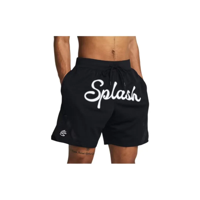 Under Armour Curry Mesh Sports Shorts Men's Black-4