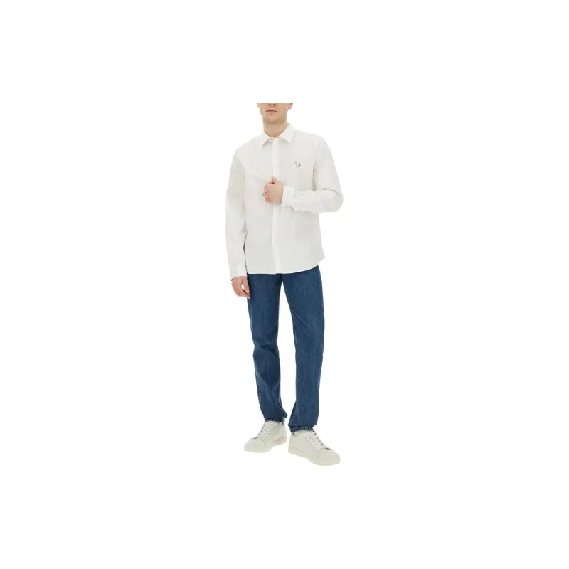 PS By Paul Smith Zebra Embroidered Long Sleeved Shirt-2