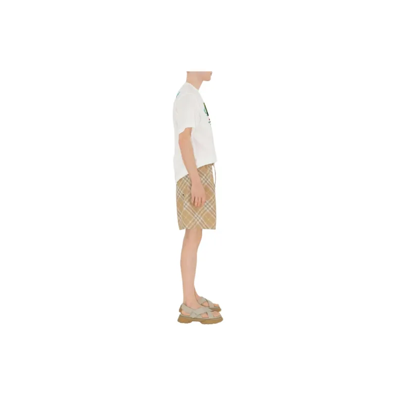 Burberry Checked Belted Waist Shorts-4