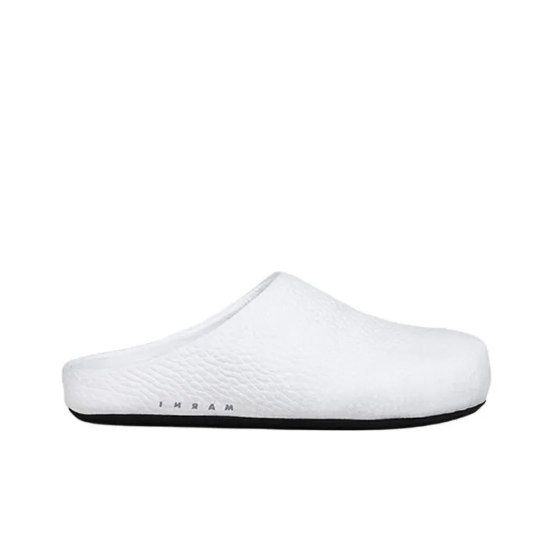 MARNI Slip Resistant Closed Toe Slippers Women's White-1