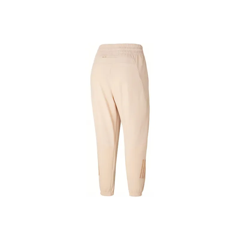 Adidas Knitted Sports Pants Women's Light Pink-1