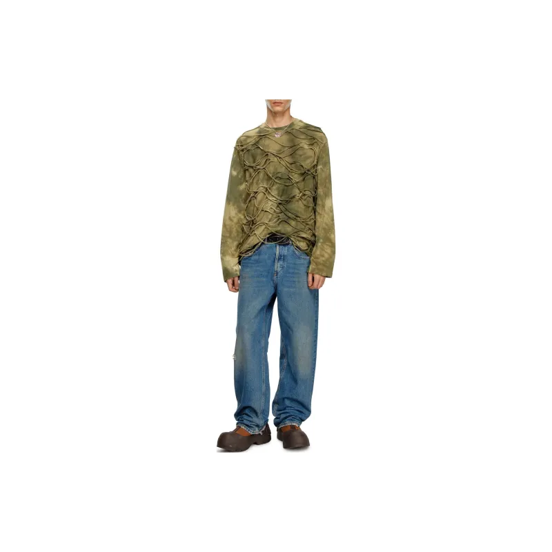 DIESEL Straight 2001 D Macro 09j79 Distressed Jeans-1