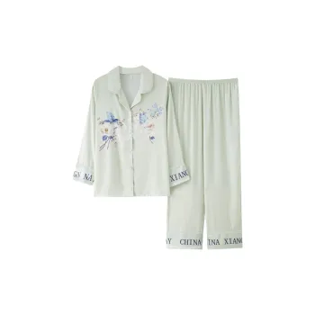 Mulong Family Pajama Set Women's Light Green