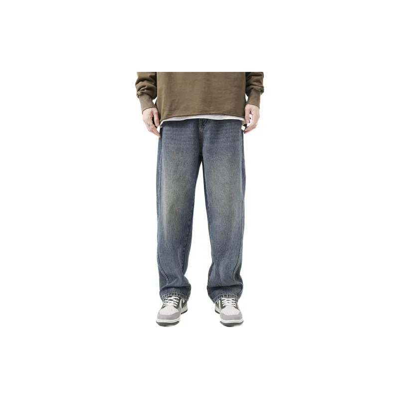 FAIRWHALE Jeans Men's Denim Blue-2