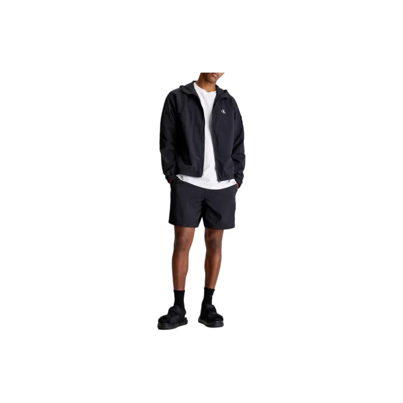 CALVIN KLEIN Trench Coat Europe Version Men's Black-1