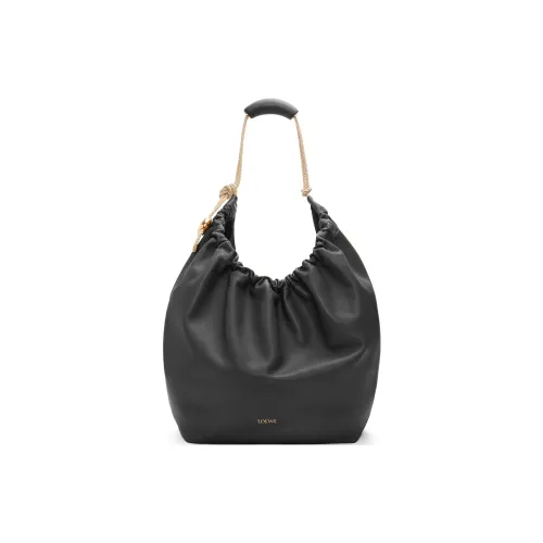 LOEWE Natural Cow Leather Handbag Extra Large Women's Black