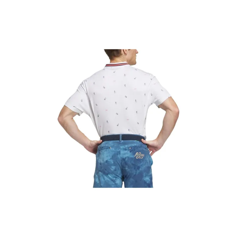Adidas Polo Shirts Men White-2