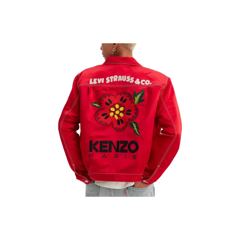 Kenzo X Levis LEVI'S X KENZO CO-BRAND Jackets Unisex Red-5