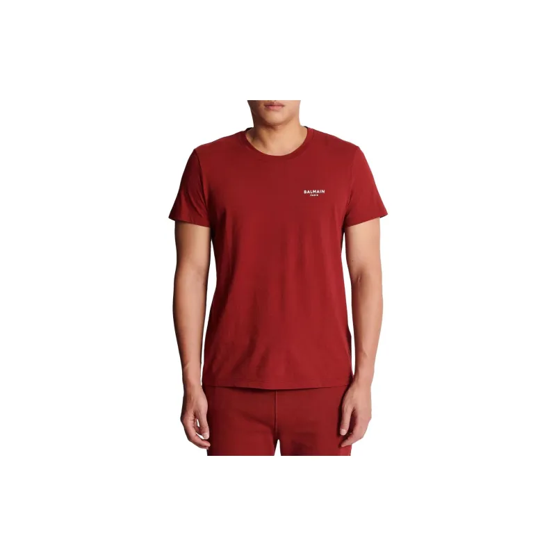 BALMAIN Logo Printed Crewneck T Shirt-2