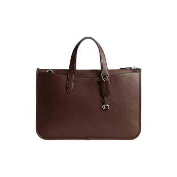 COACH Pebbled Leather Crossbody One Shoulder Handbag Tubas Men's Maple