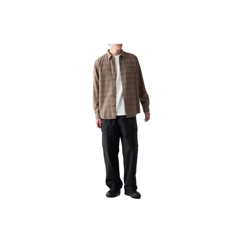 MUJI Shirts Men Brown-1