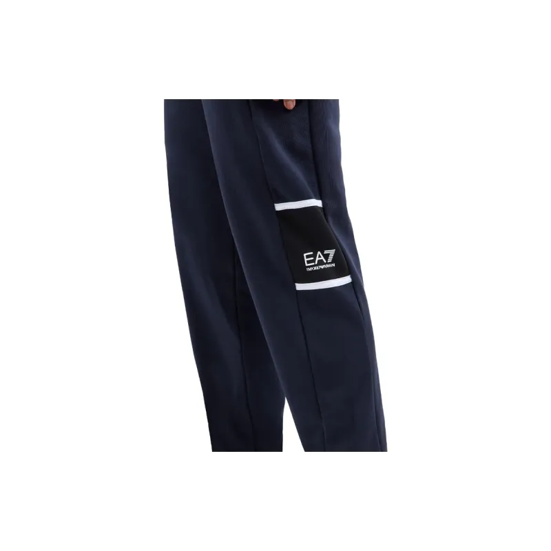 EMPORIO ARMANI EA7 SS24 Casual Pants Men's Navy Blue-4