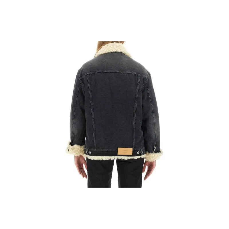 Ami Trucker Lined Jacket-4