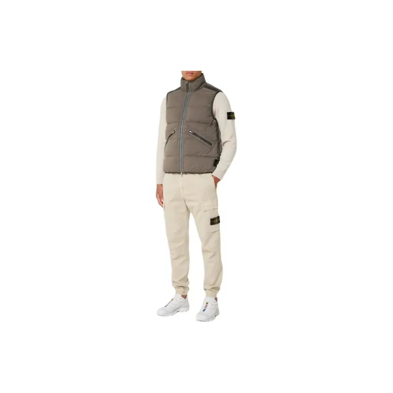 STONE ISLAND High Neck Zipped Down Gilet-3